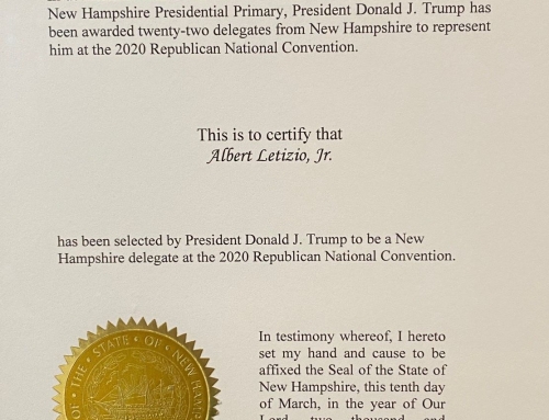 Al Letizio Jr Appointed as a Delegate to the 2020 Republican National Convention
